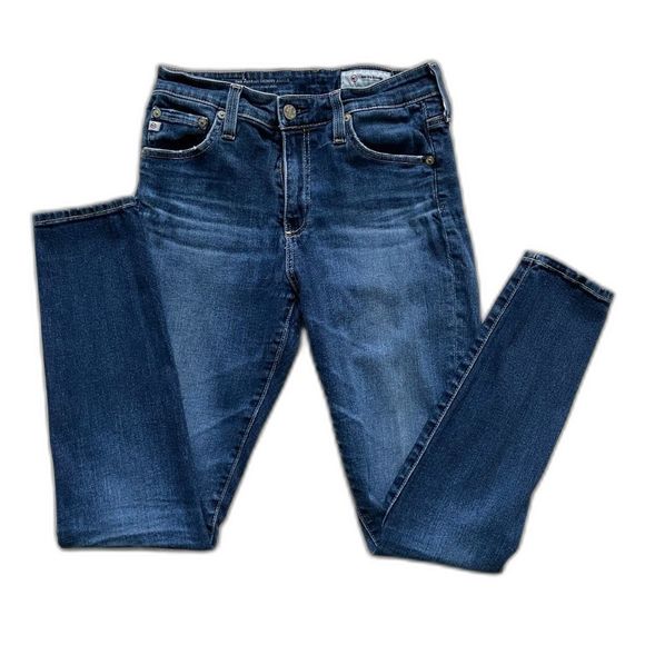 Adriano Goldschmied Farrah High-Rise Skinny Ankle Blue Jeans 27R - Picture 1 of 11